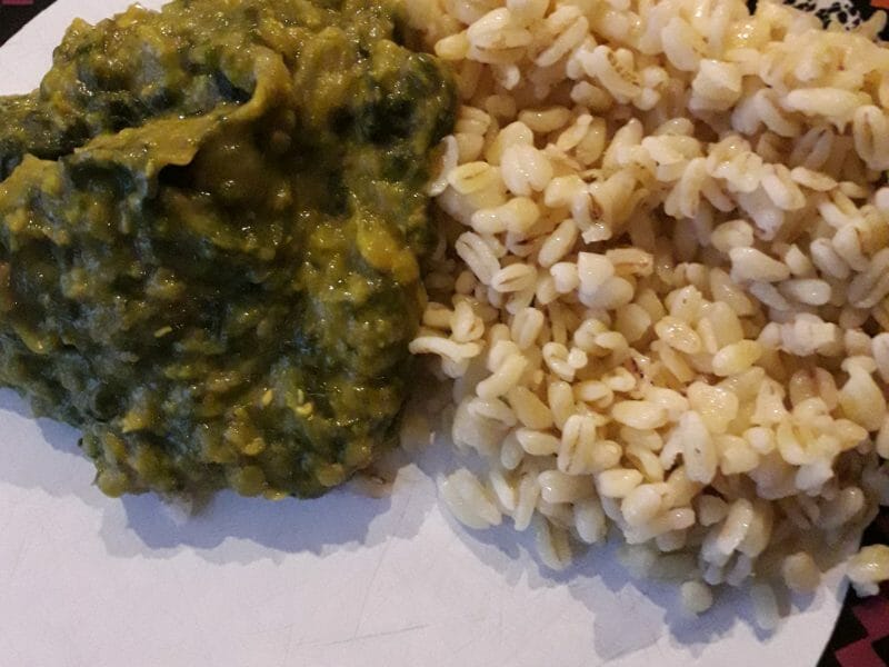Cliquez pour zoomer ! Dhal d’épinards et de lentilles corail Thermomix par Fiorille