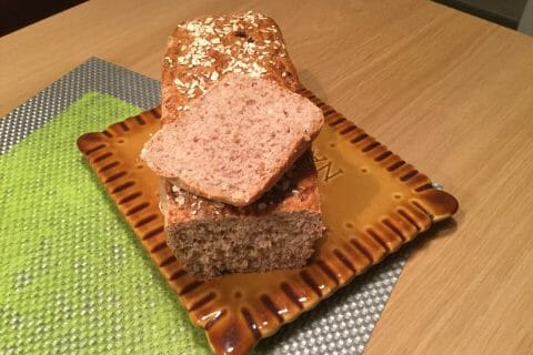 Cliquez pour zoomer ! Pain aux flocons d’avoine et au miel au Thermomix