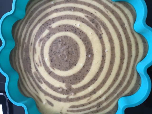 Cliquez pour zoomer ! Gâteau zébré Thermomix par Sandrine1411