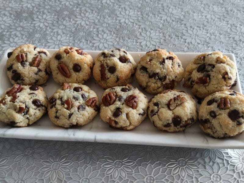 Cliquez pour zoomer ! Cookies à la noix de coco et pépites de chocolat Thermomix par Hanane