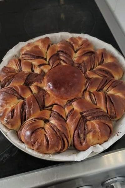 Cliquez pour zoomer ! Brioche étoilée au Nutella Thermomix par mcevan773