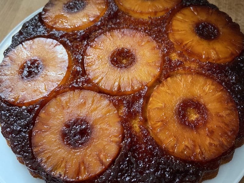 Cliquez pour zoomer ! Gâteau renversé à l’ananas Thermomix par Angesse