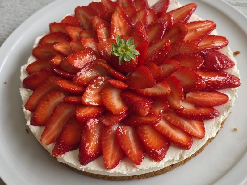 Cliquez pour zoomer ! Tarte aux fraises sans cuisson Thermomix par Sofinette14