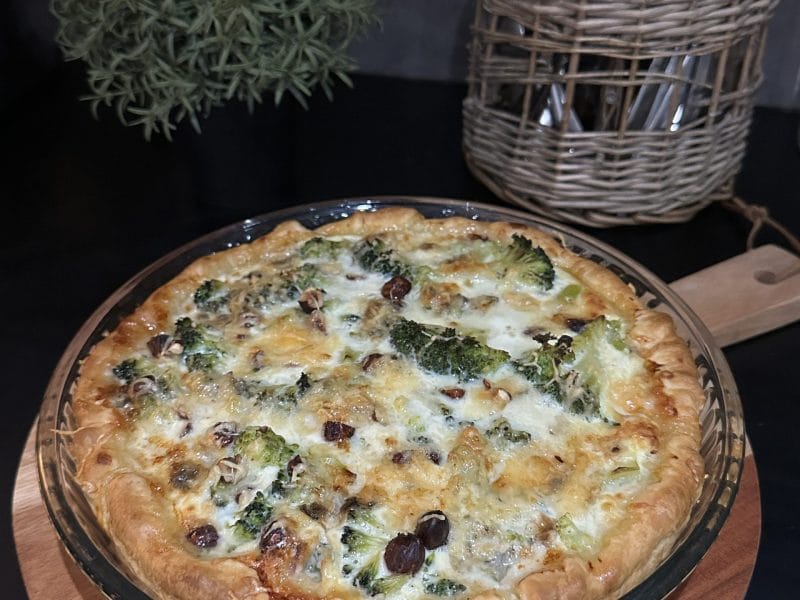 Cliquez pour zoomer ! Tarte aux brocolis et roquefort Thermomix par Popolipo