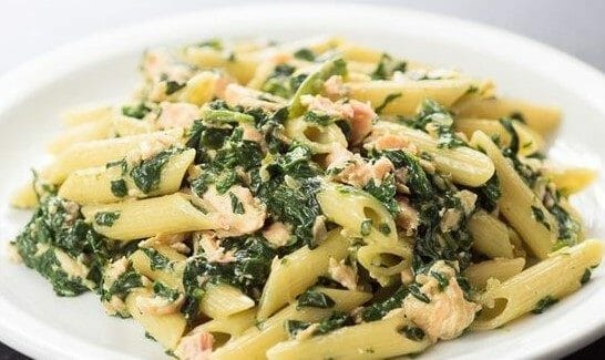 Cliquez pour zoomer ! One pot pasta – épinards et saumon fumé Thermomix par Popolipo