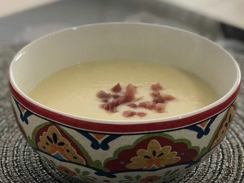 Cliquez pour zoomer ! Crème de poireaux, poires et jambon cru Thermomix par Popolipo