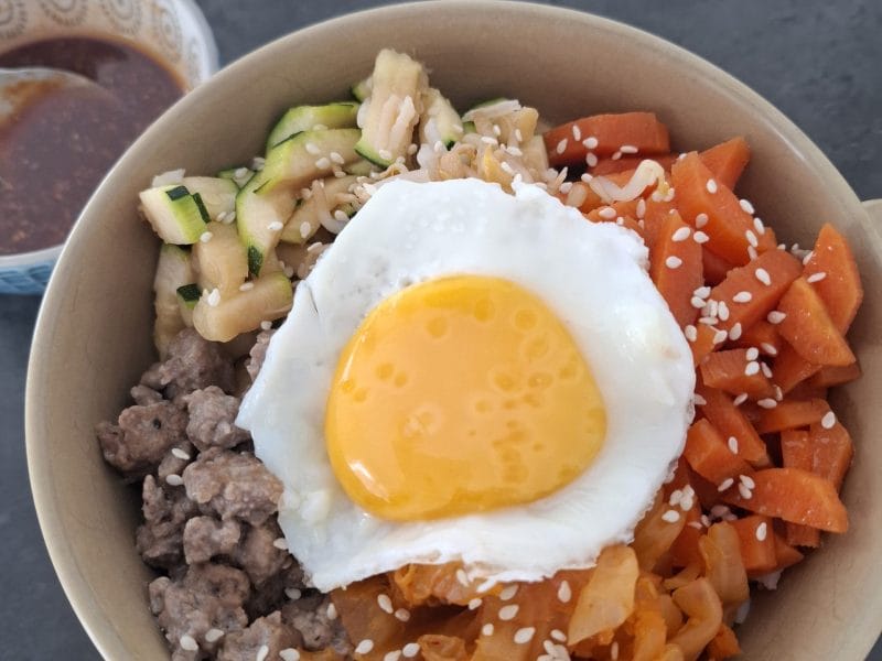 Cliquez pour zoomer ! Bibimbap coréen Thermomix par 🍲🥘🥧