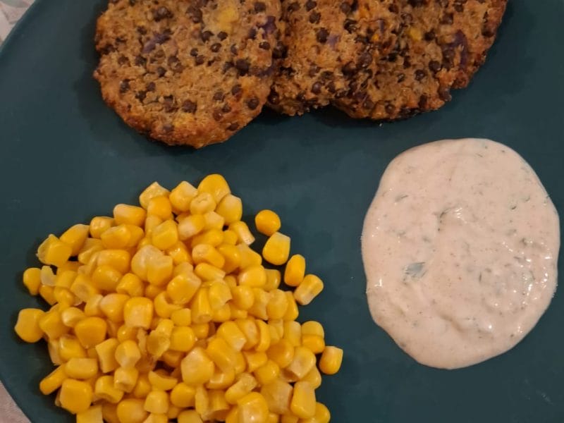 Cliquez pour zoomer ! Galettes de lentilles et quinoa Thermomix par 🍲🥘🥧