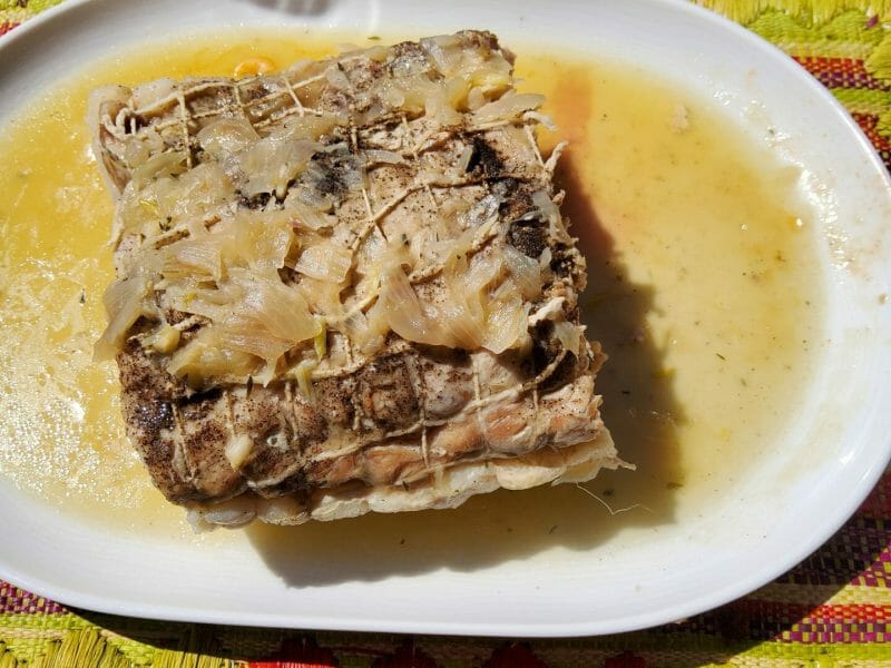 Cliquez pour zoomer ! Roti de porc sauce échalote Thermomix par Villarette