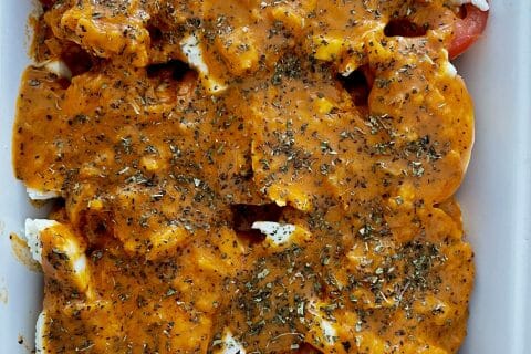 Cliquez pour zoomer ! Gratin de tortellini tomate mozzarella Thermomix par 🍀nanou050885🍀