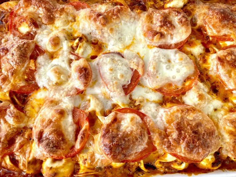 Cliquez pour zoomer ! Gratin de tortellini tomate mozzarella Thermomix par 🍀nanou050885🍀