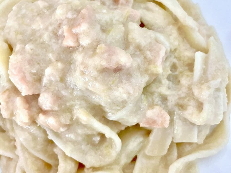 Cliquez pour zoomer ! Tagliatelles à la crème de poireaux Thermomix par 🍀nanou050885🍀