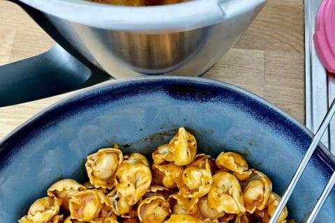 Cliquez pour zoomer ! Gratin de tortellini tomate mozzarella Thermomix par 🍀nanou050885🍀