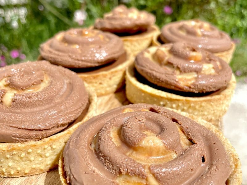 Cliquez pour zoomer ! Tartelettes chocolat et caramel beurre salé Thermomix par 🍀nanou050885🍀