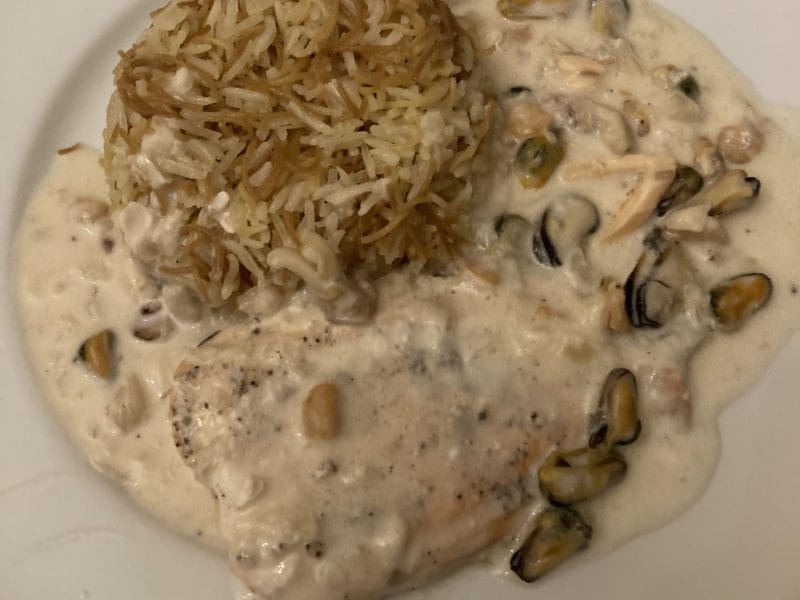 Cliquez pour zoomer ! Saumon à la sauce diéppoise Thermomix par nanouchka58