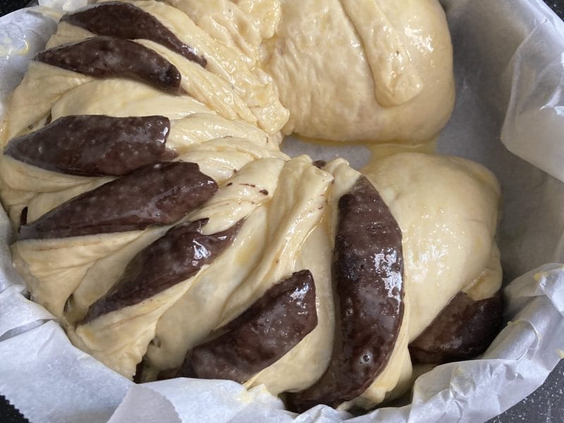 Cliquez pour zoomer ! Brioche marbrée Thermomix par nanouchka58