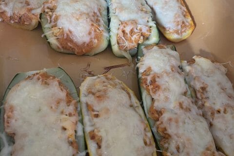 Cliquez pour zoomer ! Courgettes farcies au thon Thermomix par Ptifruit
