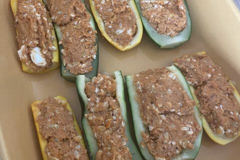 Cliquez pour zoomer ! Courgettes farcies au thon Thermomix par Ptifruit