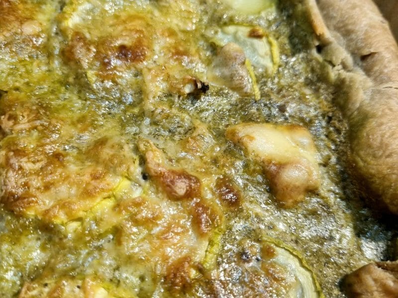 Cliquez pour zoomer ! Tarte aux courgettes et au pesto Thermomix par gorgo