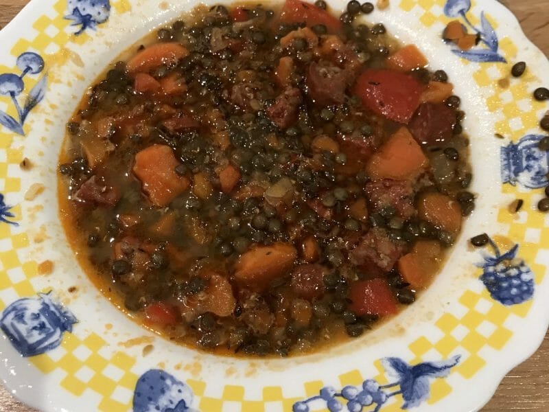 Cliquez pour zoomer ! Soupe de lentilles au chorizo Thermomix par chris69480