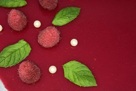 Cliquez pour zoomer ! Bavarois aux framboises Thermomix par Wizz