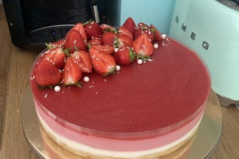 Cliquez pour zoomer ! Bavarois aux fraises Thermomix par Wizz