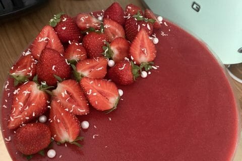Cliquez pour zoomer ! Bavarois aux fraises Thermomix par Wizz