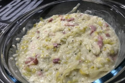 Cliquez pour zoomer ! Risotto poireaux et lardons Thermomix par Pikachu