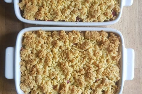 Cliquez pour zoomer ! Cookie-crumble rhubarbe framboises Thermomix par neraaka