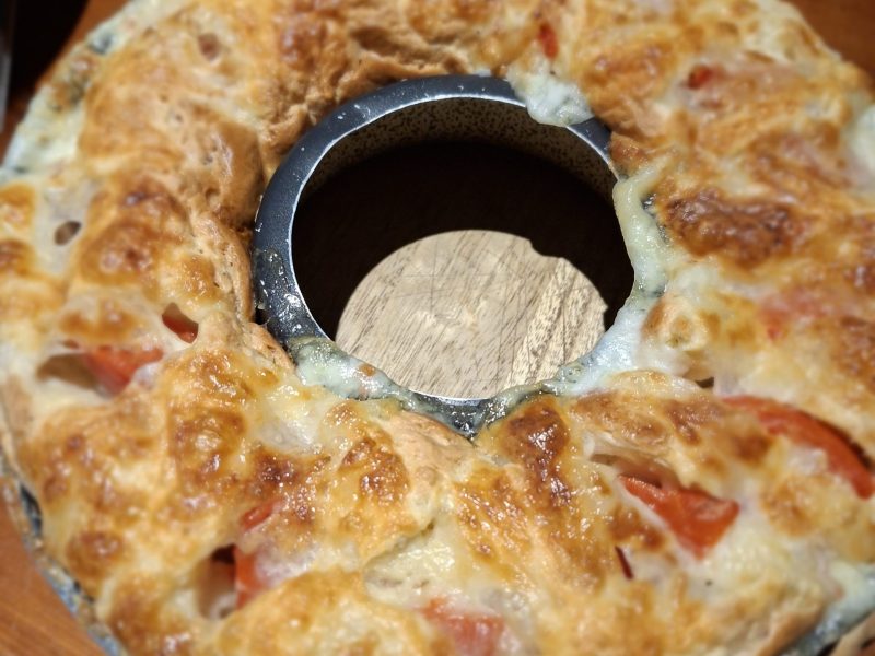 Cliquez pour zoomer ! Cake tomates mozzarella et lardons Thermomix par nono20290