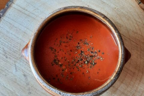 Cliquez pour zoomer ! Soupe froide aux poivrons rouges Thermomix par nono20290