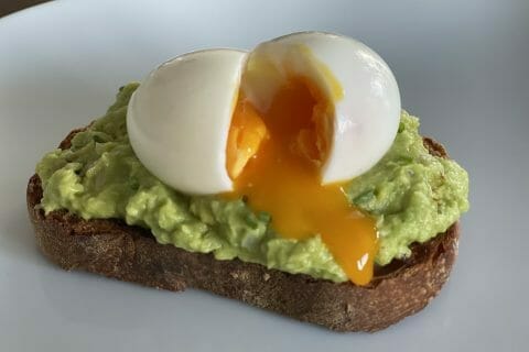 Cliquez pour zoomer ! Tartine avocat et oeuf mollet Thermomix par justacy