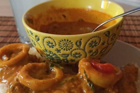 Cliquez pour zoomer ! Curry de crevettes au lait de coco Thermomix par fatimaezzahra_1