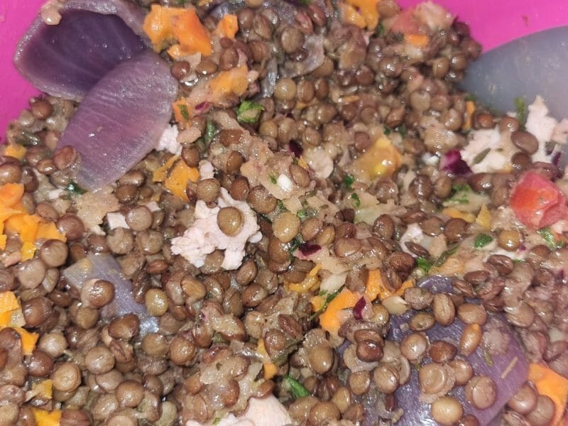 Cliquez pour zoomer ! Salade de lentilles Thermomix par angelle99