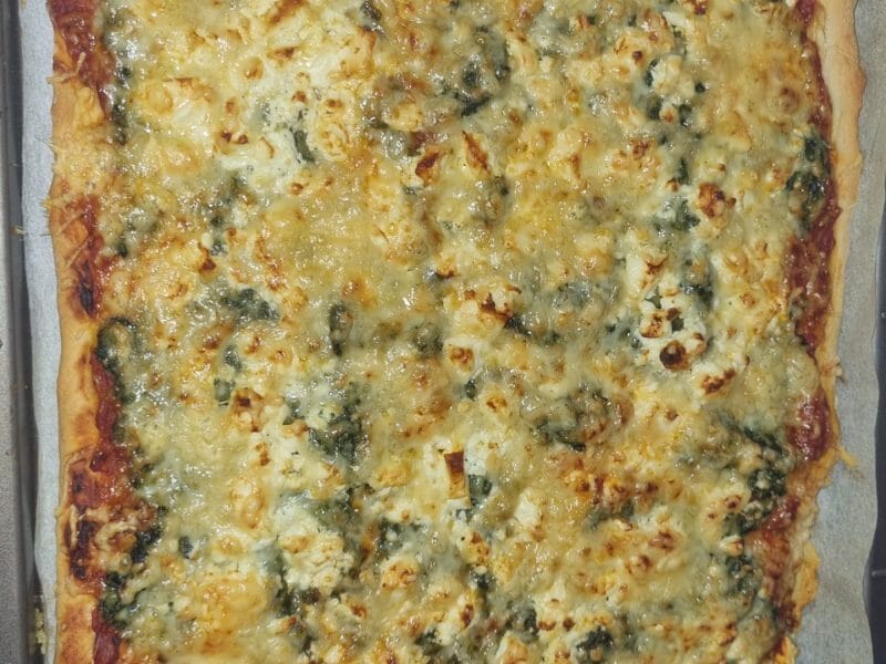 Cliquez pour zoomer ! Pizza épinards et feta Thermomix par angelle99