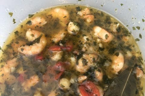 Cliquez pour zoomer ! Crevettes sautées à l’ail et à la bière Thermomix par kamben06