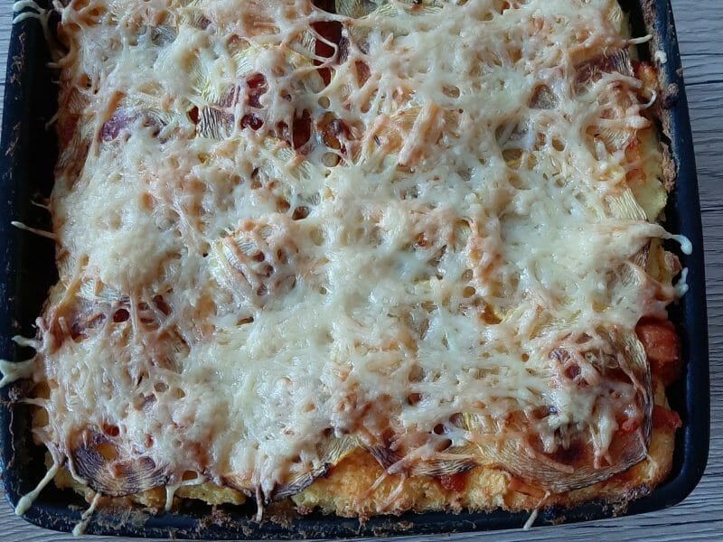 Cliquez pour zoomer ! Polenta au pistou, tomates séchées et courgettes Thermomix par Fofy