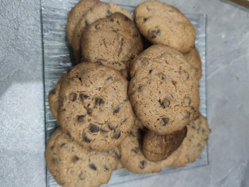 Cliquez pour zoomer ! Cookies aux éclats de pralines roses et pépites de chocolat Thermomix par pamela_47