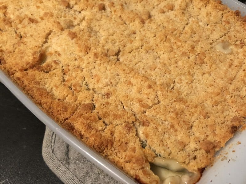 Cliquez pour zoomer ! Crumble courgettes, chèvre et lardons Thermomix par kame84sennin