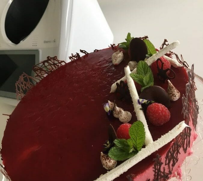 Cliquez pour zoomer ! Bavarois aux framboises Thermomix par emidelou