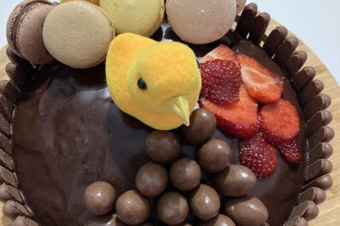 Cliquez pour zoomer ! Gâteau lapin de Pâques Thermomix par Juju974