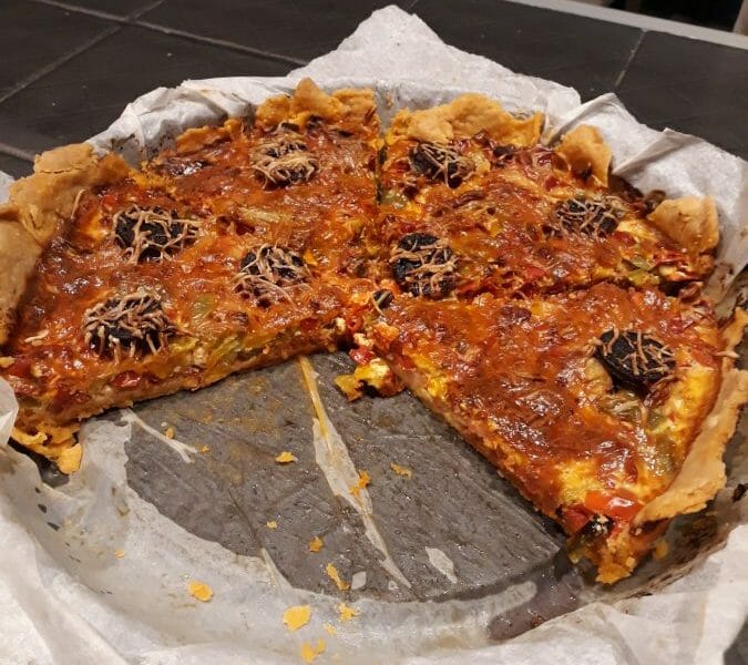 Cliquez pour zoomer ! Quiche poivrons et chorizo Thermomix par Fredelen