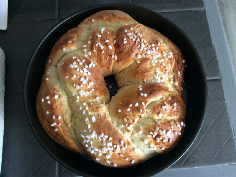 Cliquez pour zoomer ! Brioche tressée à la mie filante Thermomix par Fredelen
