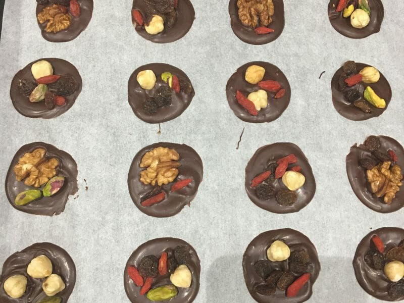 Cliquez pour zoomer ! Mendiants au chocolat Thermomix par BALAVOINE