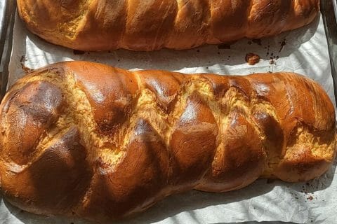 Cliquez pour zoomer ! Brioche tressée à la mie filante Thermomix par Houda63