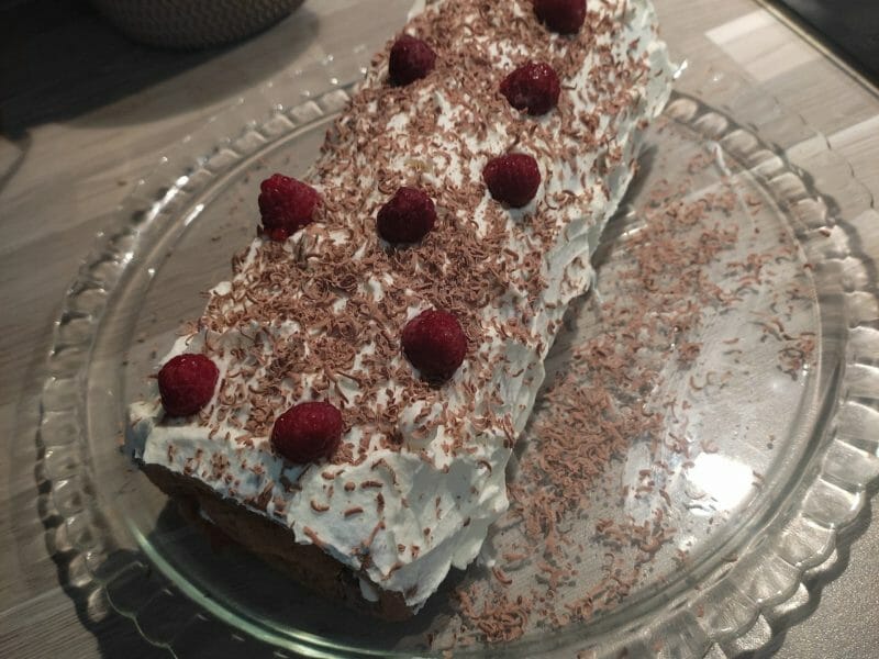 Cliquez pour zoomer ! Bûche forêt noire Thermomix par mel_161