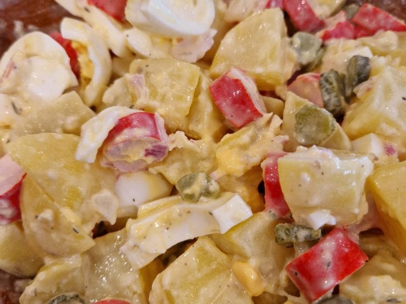 Cliquez pour zoomer ! Salade strasbourgeoise Thermomix par anjuluto