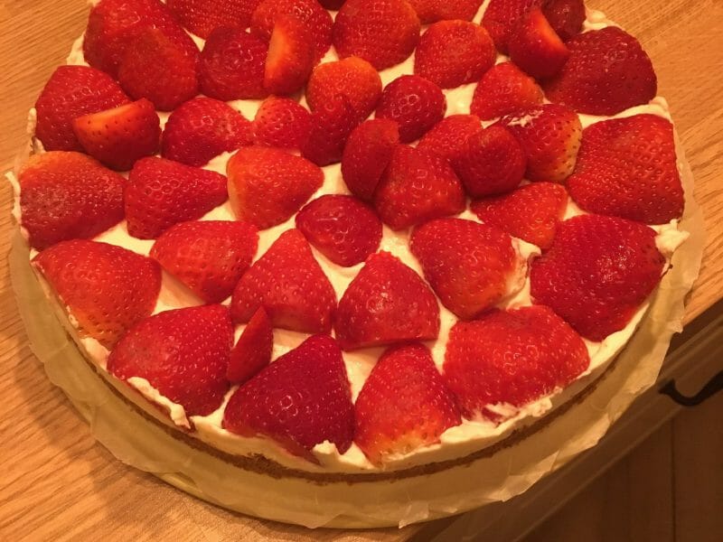 Cliquez pour zoomer ! Tarte aux fraises sans cuisson Thermomix par chicha13