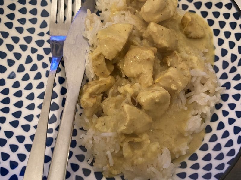 Cliquez pour zoomer ! Blancs de poulet sauce moutarde et curry Thermomix par lou_2605
