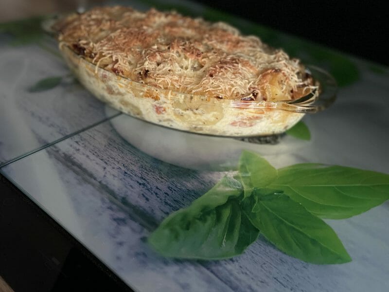 Cliquez pour zoomer ! Gratin de pommes de terre au chorizo Thermomix par Phiso95